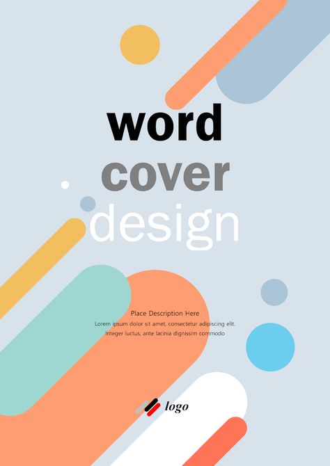 Microsoft Word Cover Templates | 17 Free Download - Word Free Word File Design, Word Themes Microsoft, Word Page Design, Free Word Templates Design, Cover Page Template Word Free, Portfolio Design For School Project, Word Document Design Creative, Microsoft Word Templates Design, Word Cover Page Design