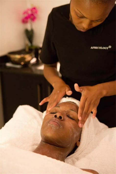 A facial at the Africology Spa Aesthetics Photoshoot, Future Esthetician, Facial Esthetician, Esthetician Aesthetic, Vision Mood Board, Esthetician Inspiration, Esthetician School, Luxury Aesthetics, Proverbs 16 3