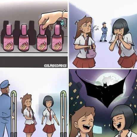 Blyat Man, Addams Familie, Rwby Comic, Funny Comic Strips, Batman Funny, Comics Story, Ink Machine, Anime Memes Funny, Very Funny Pictures