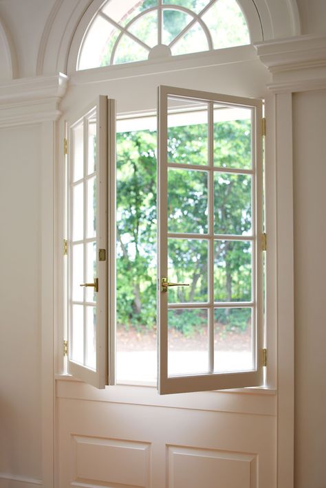 Dutch Door Interior, Modern Country Living, French Windows, House Window, Dutch Door, Salou, French Doors Interior, Open Window, Wood Doors Interior