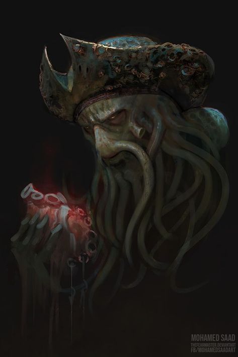 Davy Jones And Calypso, Davy Jones Pirates, Davey Jones, Kaptan Jack Sparrow, Pirate Tattoo, Pirate Art, Sea Of Thieves, The Afterlife, Davy Jones