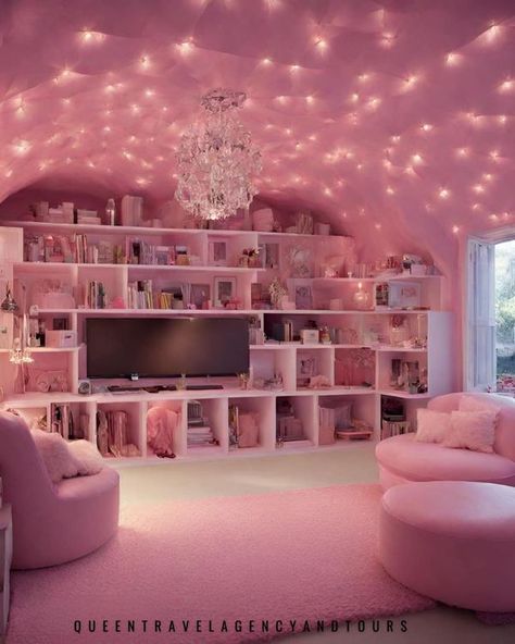 All Things Pink | A woman’s cave 🩷 | Facebook Girl Cave Ideas Small Spaces, Girl Cave Ideas, She Cave Ideas For Women, Hangout Room Ideas Woman Cave, She Room Woman Cave, Ladies Lounge Woman Cave, Woman Cave Ideas, Babe Cave Ideas, Women Cave Ideas