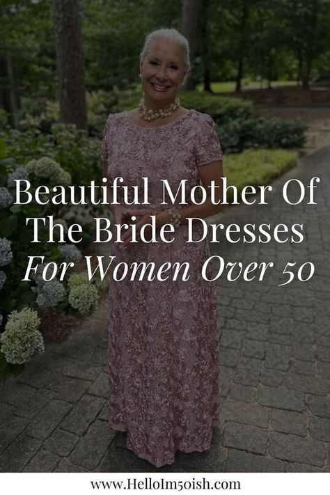 Celebrate your daughter's special day in style with my latest wedding fashion over 50 blog post featuring 5 stunning mother of the bride dresses designed to showcase your unique grace. From a long cap sleeve dress to a satin ballgown dress, these mother of the bride gowns exude timeless beauty and modern sophistication. Click the link to read more and find the perfect wedding guest dress for women over 50! Dillards Mother Of Bride Dresses, Mother Of The Bride Dresses Older Women, November Wedding Mother Of The Bride, Dress For Grandma Of The Bride, Mother Of The Groom Long Dresses, Mother Of The Bride Dresses With Pockets, Outfits For Mother Of The Bride, Dresses To Wear To A Wedding Spring Mothers, Latest Design Dresses For Women