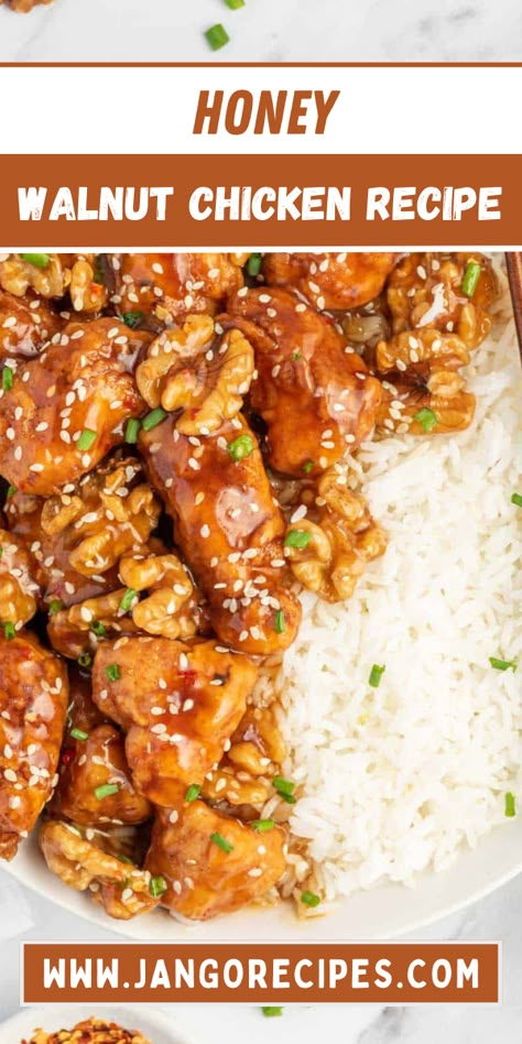 In this blog, I will share with you a honey walnut chicken recipe that is extremely delicious. Chicken And Walnut Recipes, Chicken And Walnuts Stir Fry, Recipes With Walnuts Dinner, Honey Walnut Chicken, Honey Walnut Chicken Recipe, Walnut Chicken Chinese, Walnut Recipes Dinner, Walnut Chicken Recipe, Walnut Chicken