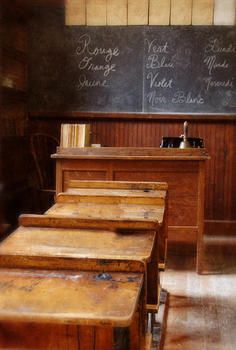 Country School, Old School House, The Oregon Trail, School Daze, School Desks, Over The Garden Wall, School Room, Vintage School, Boarding School