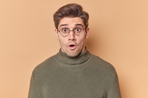 Man reacts on shocking news drops jaw sa... | Premium Photo #Freepik #photo #surprised-man #amazed #amazing #shock Shocking Face, Stock Photos People, Hands On Face, Afro Men, European Men, Dark Skin Men, Photos People, Smiling Man, Shocking News