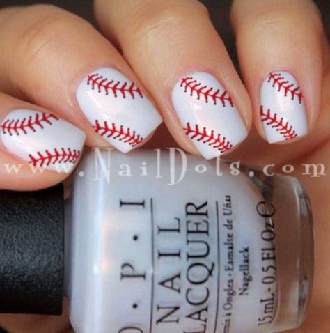 Baseball Nail Designs, Silhouette Nails, Baseball Nails, Sports Nails, Lace Nails, Star Nails, Dipped Nails, Glitter Nail Art, Nail Stamping