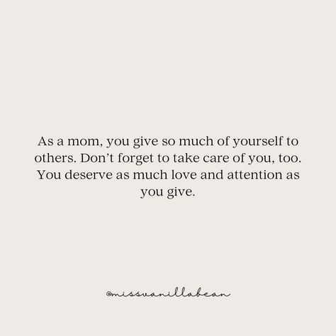 Don’t forget to give yourself the love and care you need and deserve! 🧘‍♀️ @vanillabeanmom #womensupportingwomen #motherhoodunplugged #mompreneur #mindsetformothers #mominspiration #momssupportingmoms #mindfulmotherhood #selfcareformoms #selflovejourney Love And Care, Care About You, Women Supporting Women, Take Care Of Yourself, You Deserve, Take Care, Self Love, Don't Forget, Mindfulness