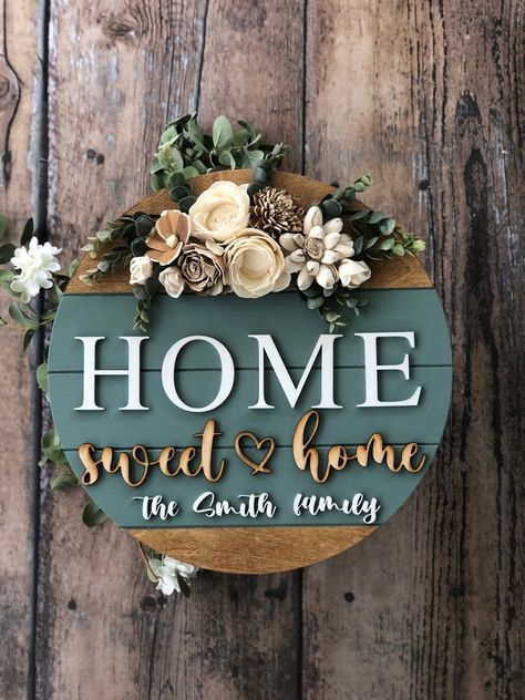 Welcome Wood Sign, Welcome Signs Front Door, Welcome Door Hanger, Door Signs Diy, Wooden Door Signs, Front Door Sign, Signs Diy, Front Door Signs, Diy Wood Signs