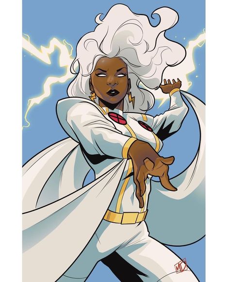 Meech on Instagram: “In excitement for X-Men 92’, here’s Storm 92’. . . . #storm #xmen #xmen92 #mutant #marvelcomics #marvel #mcu #comicbooks #comicart…” Queen Of Wakanda, Xmen Storm, Black Female Superhero, Storm Comic, Storm Xmen, Comic Book Women, Black Love Artwork, Storm X Men, Storm Marvel