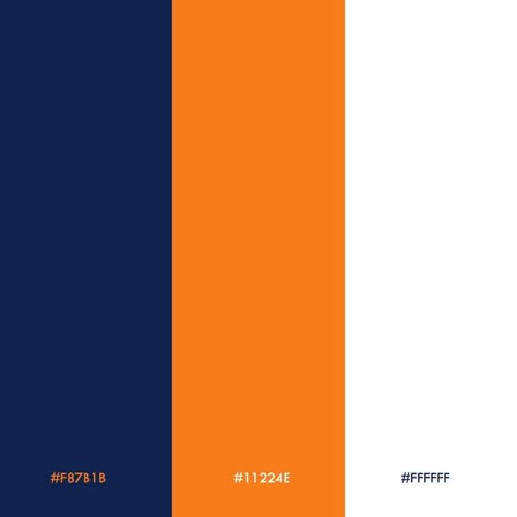 Best Gradient Color Combinations, Navy Blue Orange Color Palette, Blue Orange White Color Palette, Blue Orange Colour Palette, Orange And Blue Colour Palette, Blue And Orange Colour Palette, Orange And Blue Logo, Orange Colour Combination, Blue And Orange Color Scheme