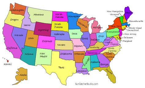 Printable US Maps with States (Outlines of America – United States) – Patterns, Monograms, Stencils, & DIY Projects Us Map Printable, State Names, Us State Map, States And Capitals, Picture Banner, North America Map, India Map, America Map, Printable Maps