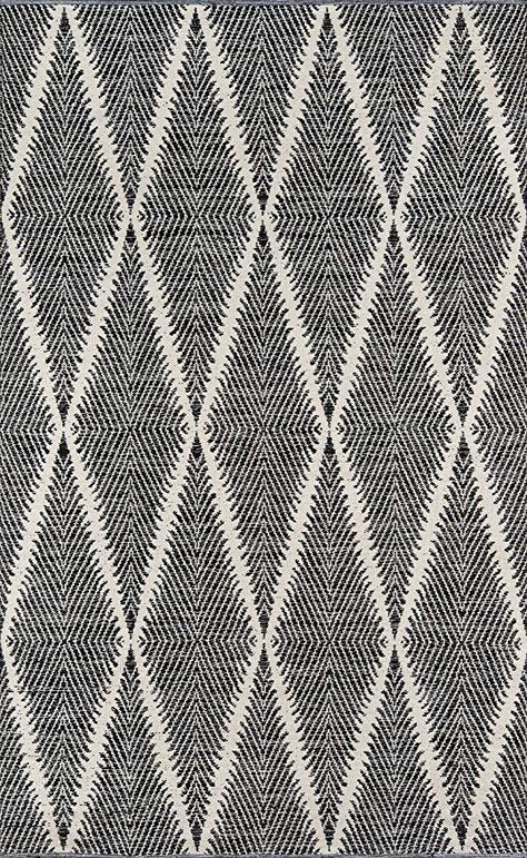 AmazonSmile: Erin Gates by Momeni River Beacon Black Hand Woven Indoor Outdoor Area Rug 5' X 7'6": Kitchen & Dining Diamond Trellis, Erin Gates, Diamond Rugs, Area Rug Decor, Trellis Pattern, Black Area Rugs, Black Rug, Black Hand, Outdoor Area Rug