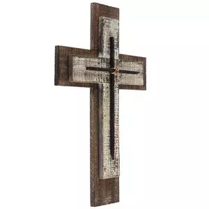 Layered Wood Wall Cross With Nails Crosses On Wall, Wood Wall Cross, Cross Wall Art, Wall Decor Hobby Lobby, Cross Wall Decor, Cross Wall, Wall Cross, Wall Art Diy, With Nails