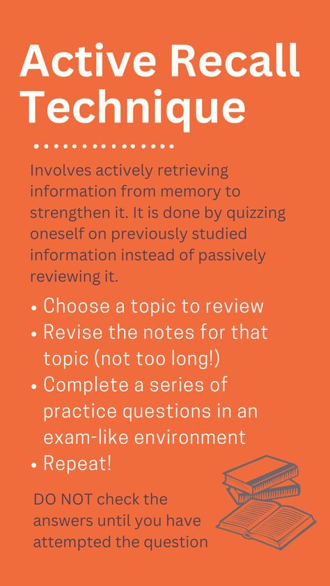 What Is Active Recall, Active Studying Techniques, How To Review For Exam, How To Retain Information Study, Active Recall Techniques, Active Recall Study Method, How To Retain Information, Memory Hacks, Memory Techniques