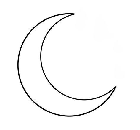 Minimalist Moon Drawing, Crescent Moon Tattoo Minimal, Moon Crescent Drawing, Outline Moon Tattoo, How To Draw Half Moon, Moon Simple Drawing, Moon Sketch Tattoo, Simple Moon Tattoo Designs, Moon Simple Tattoo