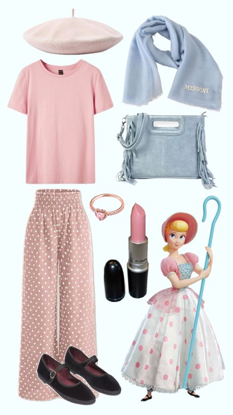 Disneybound outfits / Disney bound looks Bo Peep Toy Story, Disney Bounding Ideas, Disneybound Outfits, Disney Themed Outfits, Disney Bound Outfits, Disney Bounding, Bo Peep, Themed Outfits, Inspired Outfits