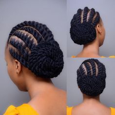 Hairstyles With Wool Thread, Wool Thread Hairstyles, Wool Hairstyles African Hair, Thread Hairstyles, Latest Braid Styles, Brazilian Wool Hairstyles, African Threading, Easy Natural Hairstyles, Flat Twist Hairstyles