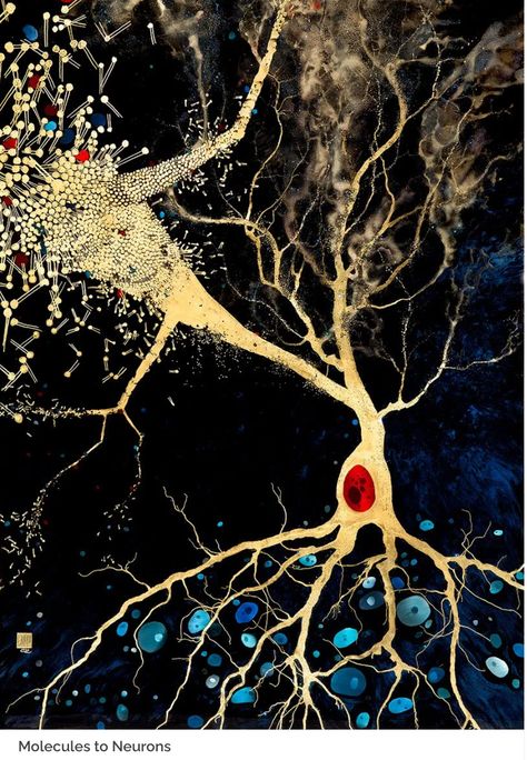 Neuro Art Neuroscience, Brain Poster Aesthetic, Greg Dunn Neuro Art, Neuro Aesthetic, Rebirth Concept, Synapse Art, Neurology Aesthetic, Neuroscience Aesthetic, Neurons Art