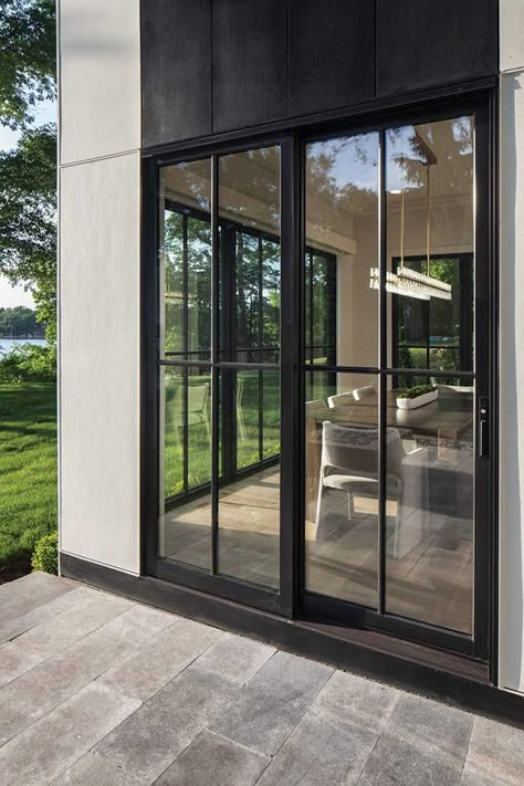 Ultimate Sliding Patio Doors | Marvin Sliding Doors To Deck, Sliding Doors Exterior Patio Sliders, Sliding Outside Doors, Sliding Doors Front Of House, Kitchen Doors To Outside Patio, Farmhouse Sliding Patio Doors, Modern Sliding Glass Doors Living Room, French Door Sliders Patio, Deck Sliding Doors