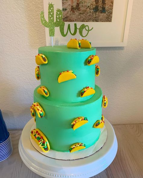 Two Taco Birthday Party, Taco Bout Two Birthday Cake, Taco Cake Birthday, Taco Theme Cake, Taco Party Cake, Taco Two Birthday, Taco Tuesday Birthday Party, Taco Birthday Cake, Taco Bout Two Birthday