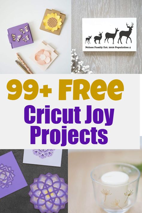 99 Free Cricut Joy Projects with Templates Cricut Joy Projects, Circut Joy, Cricket Joy Projects Craft Ideas, Cricket Joy, Circuit Joy, Joy Cricut, Cricut Projects Easy, Vinyle Cricut, Cricut Hacks