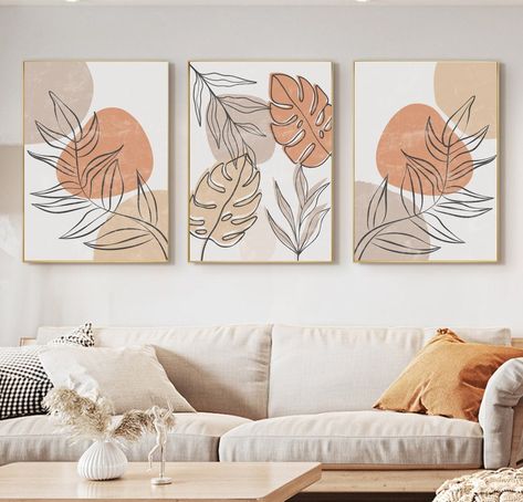 Boho Art Painting, Boho Painting, Tableau Art, Downloadable Prints, Boho Wall Decor, Minimal Art, Boho Art, Floral Wall Art, Diy Canvas Art