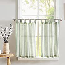 Check this out! Small Bathroom Window, Curtains Linen, Farmhouse Rustic Decor, Small Curtains, Kitchen Curtain Sets, Small Window Curtains, Tab Curtains, Tier Curtains, Small Window