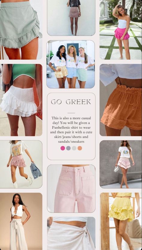 Spring Rush Outfits Sorority, Greek Life Outfits, Rush Week Outfits Philanthropy, Rushing Outfits, Rush Outfit Ideas, Sorority Rush Fits, Rush Open House Outfits, Sisterhood Day Recruitment Outfits, Rush Dresses Sorority Recruitment