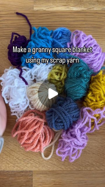 Catherine Neil on Instagram: "I’m determined to use up every single piece of scrap yarn I have by turning them into this random, scrappy granny square blanket 🧶

I know the colours might look a bit ugly next to each other at the moment but I’m trusting the process that as this grows it’ll be a bright, beautiful blanket that I can snuggle under in the winter 🥰 and whenever I have more scraps I can just join them and make it bigger!

What do you do with your yarn scraps?

#crochet #crochetlove #scrapyarn #scrapyarnproject #yarn #yarnlove #crochetblanket #grannysquareblanket #grannysquare #crochetersofinstagram #crochetinspiration #crochetaddict #crochetideas #crochetforbeginners #crochetinspiration" Scrappy Granny Square Blanket, Infinite Granny Square Blanket, Scrap Granny Square Blanket, Stash Buster Crochet Projects, Infinity Granny Square Blanket, Chunky Yarn Granny Square, Random Granny Square Blanket, Scrap Blanket Crochet, Scrap Yarn Granny Square