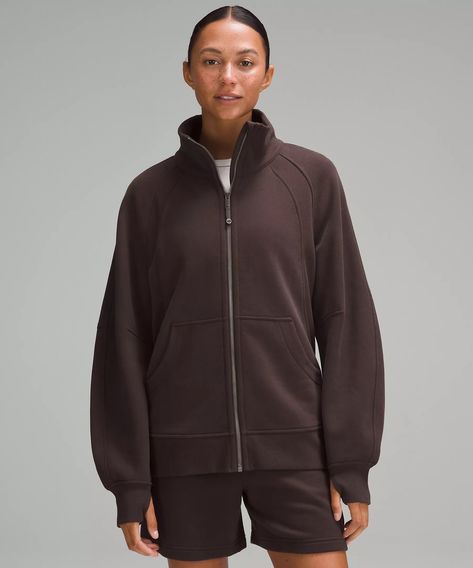 Scuba Oversized Funnel-Neck Full Zip | Women's Hoodies & Sweatshirts | lululemon | Lululemon (US) Scuba Top, Scuba Jacket, Winter Wishlist, Boston Shearling, Birkenstock Boston Shearling, Lululemon Scuba Hoodie, Lululemon Define Jacket, Half Zip Hoodie, Lululemon Scuba