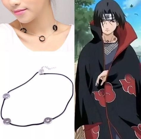 Itachi Necklace, Itachi Cosplay, Naruto Merchandise, Naruto Clothing, Cosplay Necklace, Naruto Itachi, Naruto Akatsuki, Anime Jewelry, Anime Accessories