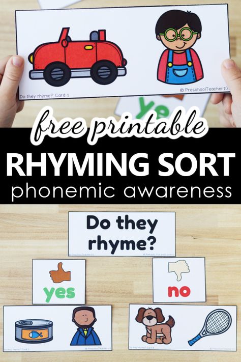 Rhyme Words Preschool, Rhyming For Kindergarten, Rhyming Words For Preschoolers, Rhyming Activity Preschool, Rhyming Activities For Kindergarten, Rhyme Activities Kindergarten, Preschool Rhyme Activities, Ag Literacy Activities, Fundations Activities Kindergarten