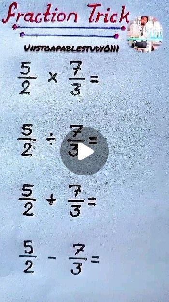 Fractional Numbers, Trick Math, Mental Math Tricks, Study Math, Maths Tricks, Easy Math Activities, Teaching Math Strategies, Cool Math Tricks, Math Genius