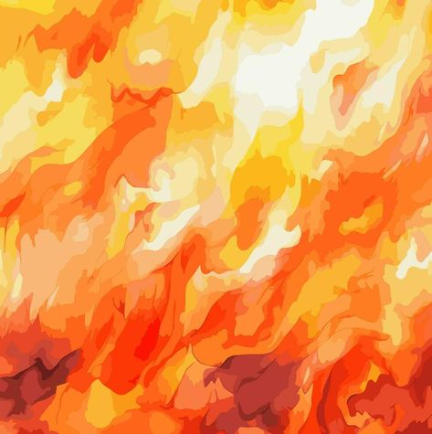 Fire. Fire flame background. Color vector illustration. Watercolor. Yellow Fire Aesthetic, Fire Vector Illustrations, Fire Abstract Art, Fire Illustration Art, Fire Background Drawing, Fire Graphic Design, Flames Artwork, Fire Reference, Flames Illustration