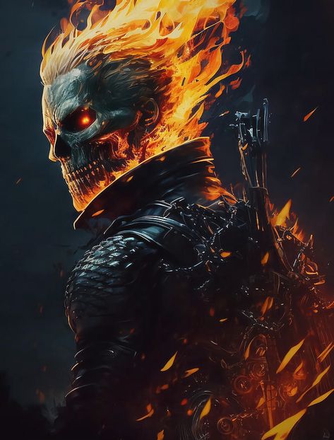 Ghost Rider Digital Art - Ghost Rider by Creationistlife Ghost Rider Art, Rider Wallpaper, Ghost Rider Wallpaper, Art Ghost, Rider Art, Ghost Rider, Digital Artwork, Wall Art Home, Marvel Comics