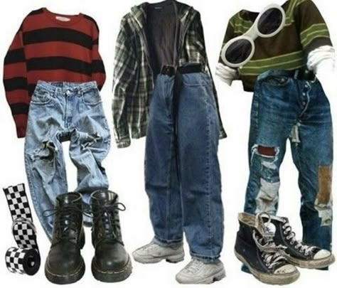 Outfits Masc, Outfit Ideas Grunge, Grunge Outfits 90s, Goth Outfit, Outfit 90s, Fashion 90s, 90s Fashion Outfits, Swaggy Outfits, Indie Outfits