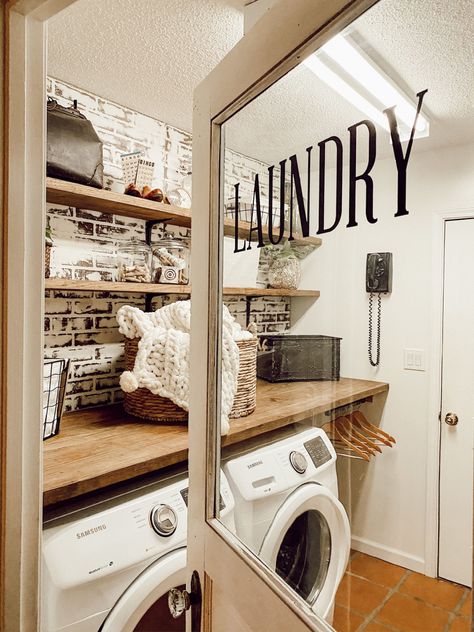 Laundy Room, Dream Laundry Room, Laundry Room Doors, Laundry Room Renovation, Farmhouse Laundry, Farmhouse Laundry Room, Laundry Room Inspiration, Laundry Room Remodel, Laundry Decor