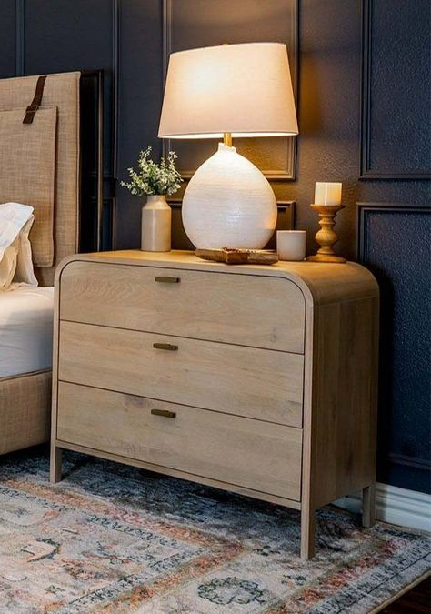 Bedroom Nightstand Decor, Large Nightstands, Large Bedside Tables, Bedroom Nightstand, Nightstand Decor, Side Tables Bedroom, Dresser Sets, Professional Organizer, Bedroom Night Stands