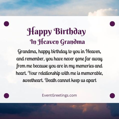 40 Emotional Happy Birthday In Heaven Grandma Wishes Birthday Wishes For Grandma, Today Is Your Birthday, Happy Heavenly Birthday, Happy Birthday Grandma, Happy Birthday In Heaven, Grandma Quotes, Birthday In Heaven, Heaven Quotes, Always Remember You