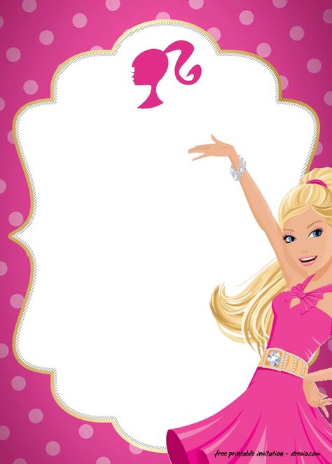 Entre tantas personas, te elegí para compartir contigo la alegría de mis 3 primaveras. Hora: 3:00 pm Sábado, 12 de Diciembre Lugar: los castillos 2 manzana 2 casa 13 NO FALTES!! Barbie Template, Barbie Invitation Template, Build A Bear Birthday, Barbie Invitation, Polkadot Pink, Barbie Birthday Invitations, Barbie Invitations, Birthday Party Invitations Free, Barbie Party Decorations