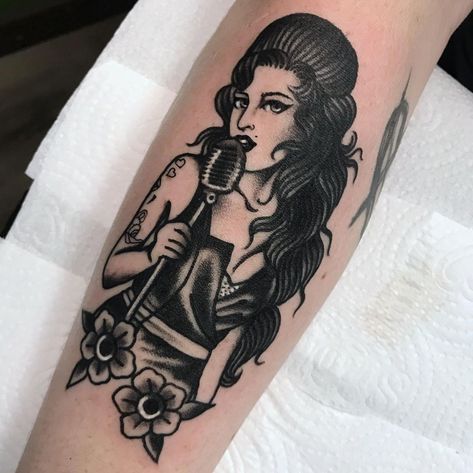 Jessica O. on Instagram: “Tears dry on their own 💔 Tattoos do Gabriel, muito obrigada! #amywinehousetattoo” Amy Winehouse Tattoo, Jessica O, Tears Dry On Their Own, Amy Wine, Tattoo Prints, Disney Princess Tattoo, Princess Tattoo, Rolled Up Sleeves, Stick N Poke