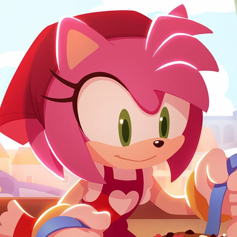 Amyrose Sonic, Sonic Pfps, Sonamy Comic, Amy The Hedgehog, Sonic Heroes, Sonic And Amy, Sonic Franchise, Blue Hedgehog, Rose Icon