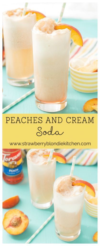 Drinks To Sell At Farmers Market, Italian Cream Soda Recipe, Swig Drinks, Strawberry Blondie, Italian Sodas, Italian Cream Soda, Homemade Soda, Italian Cream, Peach Syrup