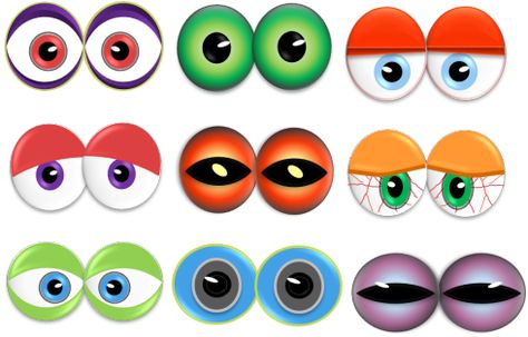 tlotp-MonsterEyesStrawsA Eyes Clipart, Doodle Monster, Monster Eyes, Monster Birthday Parties, Monster Theme, Party Clipart, Nose Drawing, Monster Face, Cartoon Eyes