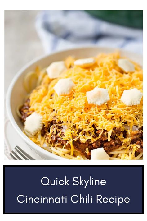 Delicious Copycat Skyline Cincinnati Chili recipe easy to make featuring a rich blend of ground beef and spices. Perfect for any meal or gathering. Easy Cincinnati Chili Recipe, Cincinnati Chili Seasoning Recipe, Skyline Chili Recipe Copycat, Cincinatti Chili, Skyline Chili Recipe, Unique Food Recipes, Cincinnati Chili Recipe, Cincinnati Style Chili, Chili Spaghetti