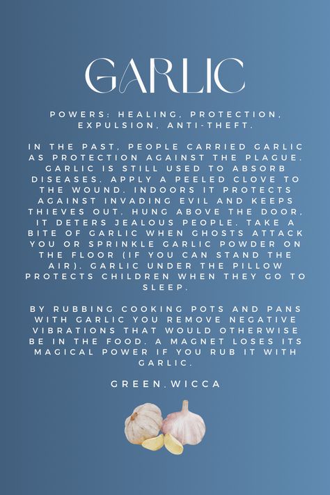 Garlic: A Magical Bulb of Protection, Healing, and Warding Off Thieves! 🧄✨ From ancient folklore to modern uses, this versatile herb is believed to offer powerful protective, healing, and banishing properties. Discover the mystique of garlic and its many virtues. Garlic Protection Spell, Garlic Magical Properties, Garlic Properties, Honey Spell, Witchy Notes, Benefits Of Eating Garlic, Banishing Herbs, Magick Herbs, Mucus Relief