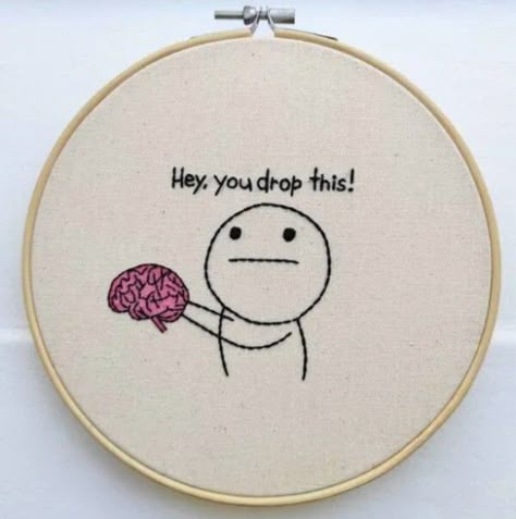 Funny Hand Embroidery, Diy Embroidery Shirt, Funny Embroidery, Clothes Embroidery Diy, Embroidery Hoop Wall, Embroidery Hoop Wall Art, Simple Hand Embroidery Patterns, Diy Embroidery Designs, Mode Crochet