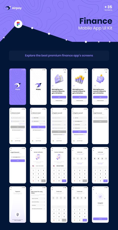 E Wallet App Ui, Banking App Ui Design, Mobile Banking App Ui Design, Finance App Ui Design, Bank App Design, Banking App Ui, Desain Ux, Personal Finance App, Onboarding Ui