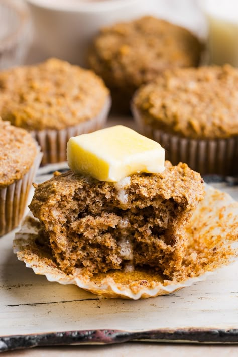 Honey Bran Muffins Honey Bran Muffin Recipe, High Fiber Breakfast Ideas, Fiber Breakfast Ideas, Best Bran Muffins, Healthy Bran Muffins, Fiber Muffins, Wheat Bran Muffins, Honey Bran Muffins, Bran Muffin Recipe